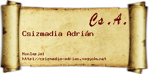 Csizmadia Adrián névjegykártya